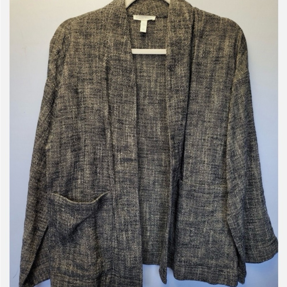 Linen Open Cardigan